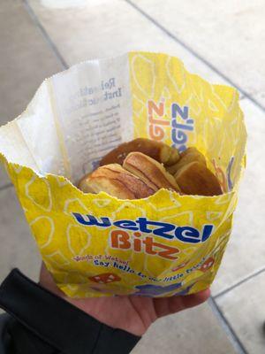 Wetzel Bitz and dipping cheese (not pictured)