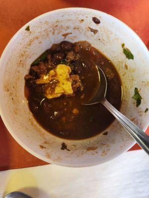 Beefy Black Bean Chipotle Chili