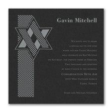 Handsome Bar Mitzvah invitation sets!