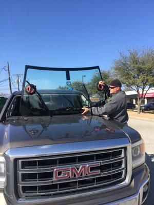 Here is Fred working on GMC truck