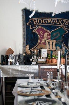 Harry Potter theme party styled by PDBV