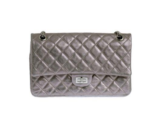 Chanel Silver Reissue 226 Double Flap Bag