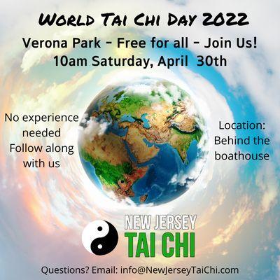 Join us for World Tai Chi Day - the last Saturday of April every year. Celebrated in 100's of cities and over 80 countries around the world.