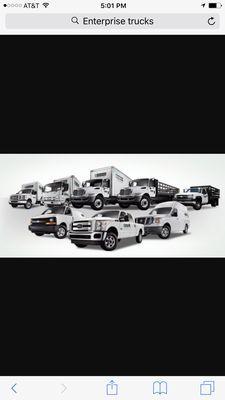 Box trucks, pickup trucks, all size cargo vans.