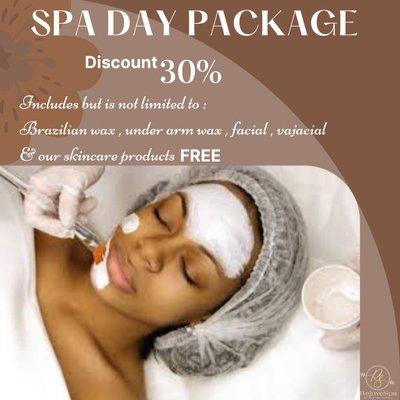 Check out our SpaDay package