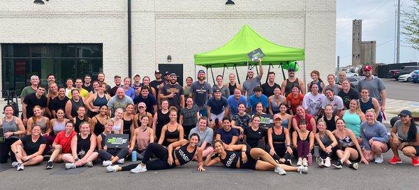 Every 3rd Saturday of the month we host a FREE indoor/outdoor workout for the community!