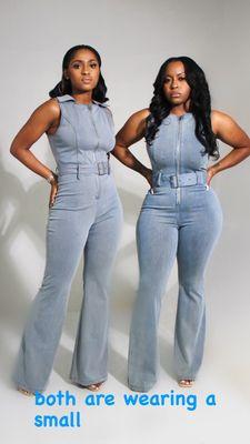 denim jumpsuit very stretchy