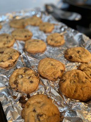 Cookies made on our traeger grill