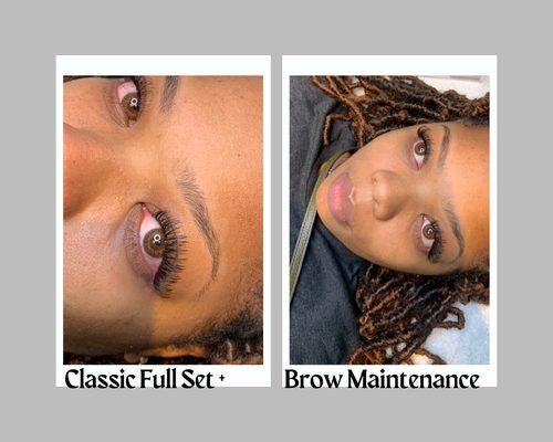 Classic full set + brow maintenance