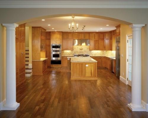 Interior kitchen image of a home built by Petrini Corp.