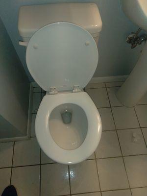 Replaced wax ring and toilet..