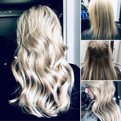 Beautifully blended hair extensions, by Marnee Setty