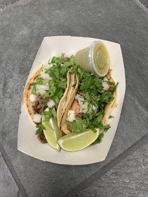 Carnitas & asada tacos