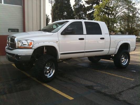 Our 2006 Megacab ran a 13.45 @ 101 mph atthe Woodburn Truck Drags in August.