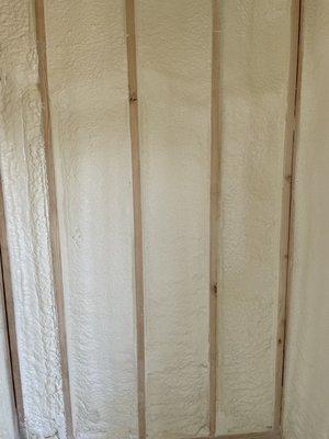 Spray foam insulation