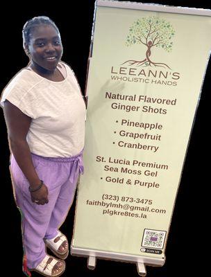 Greetings,
I am Patrice LeeAnn, owner and creator of LeeAnn's Wholistic Hands.
Peace Love and Light