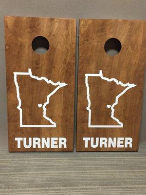 A set of Cornhole boards we made for a customer :)