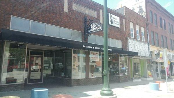 Storefront (Carpenter block, hardware store since 1900)