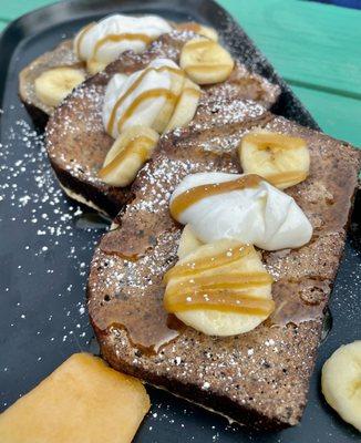 Banana Carmel Dream French Toast