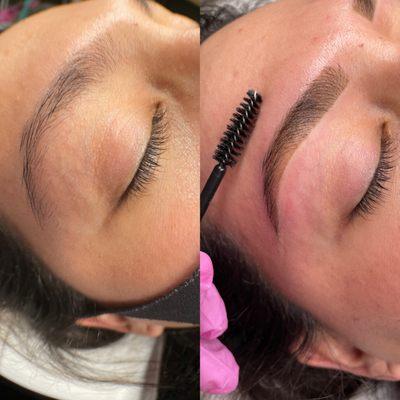 Brow sculpt + stain