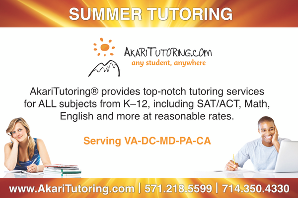 Summer Tutoring in DMV region