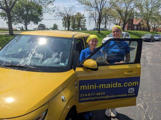 Our team and the company car!