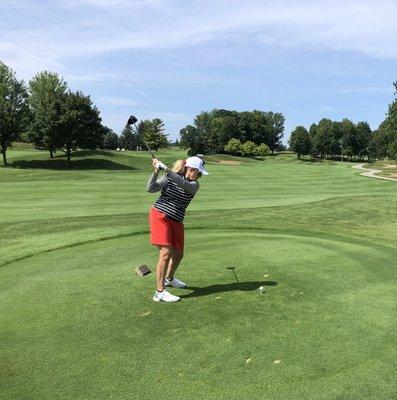 Tees, fairways and greens in beautiful shape.