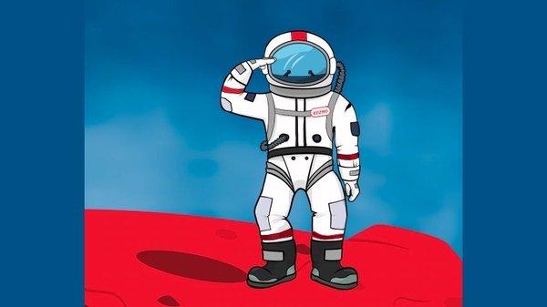 Astronaut Salute - "big Navy salute"