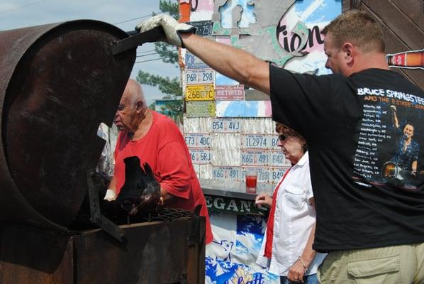 Pig Roast in the summer