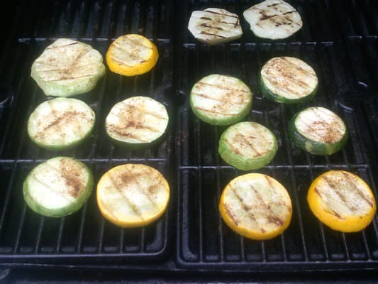 the squash I bought ended up on my grill