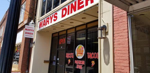 Located in the old "Mary's Diner" on Walnut