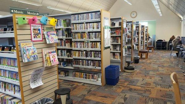 Young adult area and the rest of the library.