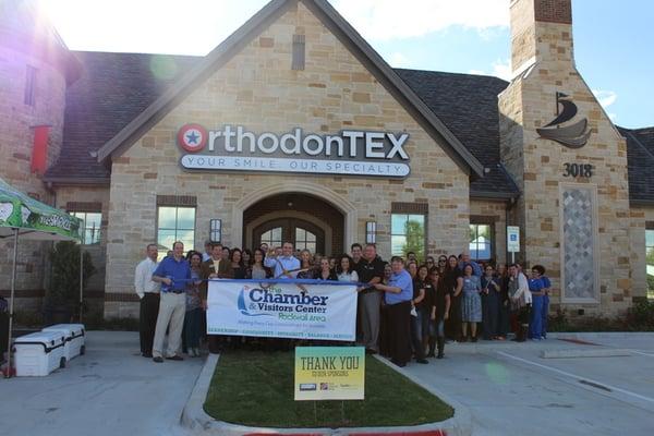 Grand Opening and Ribbon Cutting for OrthodonTEX Rockwall.