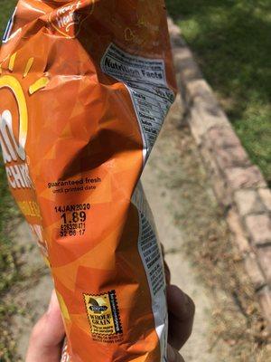 Sun chips expired 14 January 2020