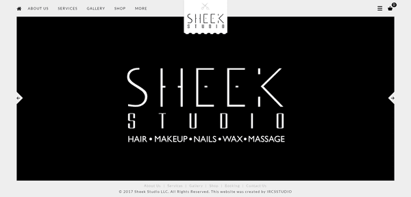 IRCSSTUDIO | Sheek Studio Website Design