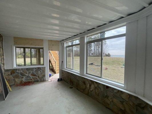 This is the inside of sunroom