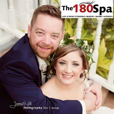 Flawless Award Winning Wedding Day Bridal Airbrush Makeup and Hair Styling from The 180 Spa