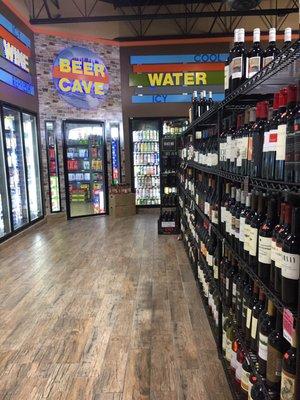 Wine and beer fridge