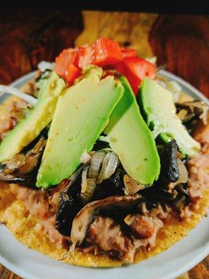 Mushroom Tostada