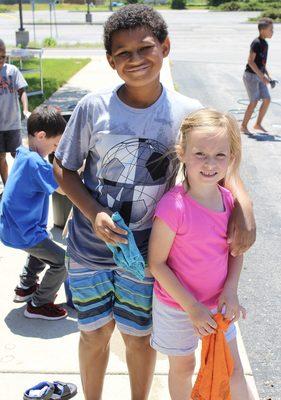 Children playing outside