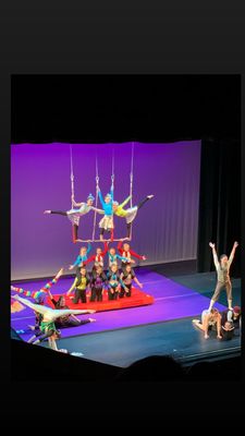 Show circus preforming at first night Northampton