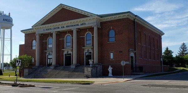 Facade for T. Furth Center for the Performing Arts