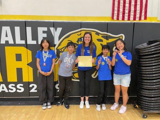 Our Cypress Village Math Team took home the medals this past weekend! Way to go Cyclones! We are proud of your accomplishments!