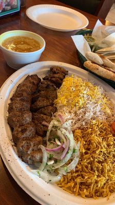 10. Lamb Kabob and Beef Kofta Combo