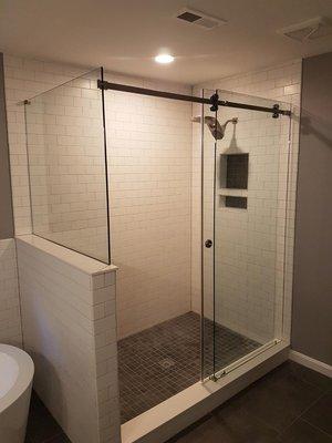 Customized shower doors