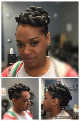 Wedding updo by Stylist Toya