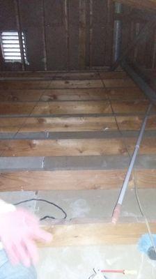 Attic after vacuum