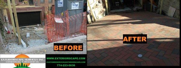 Before - After construction in  Boston