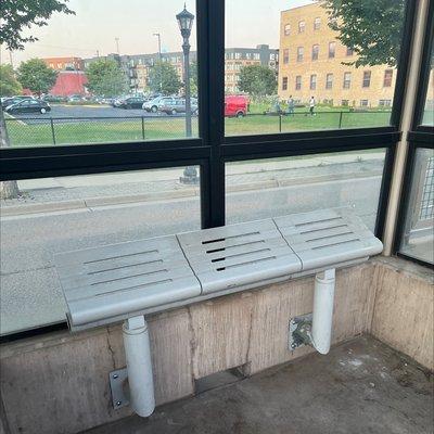 Anti-homeless benches