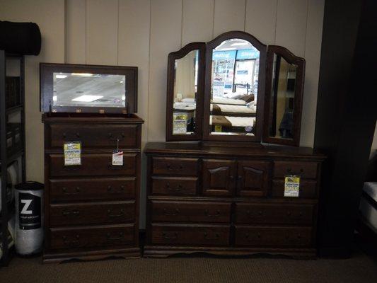 Dressers, Nightstands, Mirrors and High chests all on sale now. Come take a look